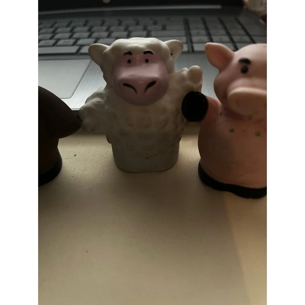 Fisher Price Little People Farm Animals, Horse Sheep Pig Figures Vintage Style